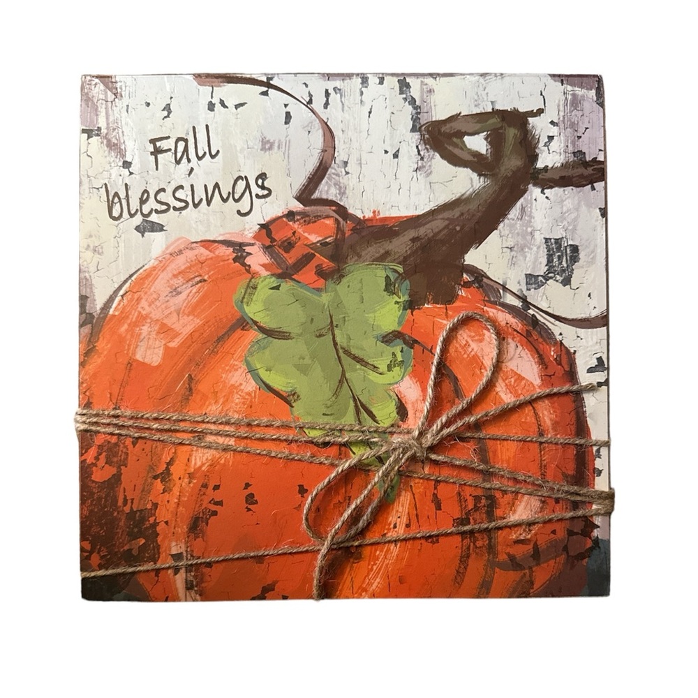 Signature HomeStyles Fall Blessings Wood Decor